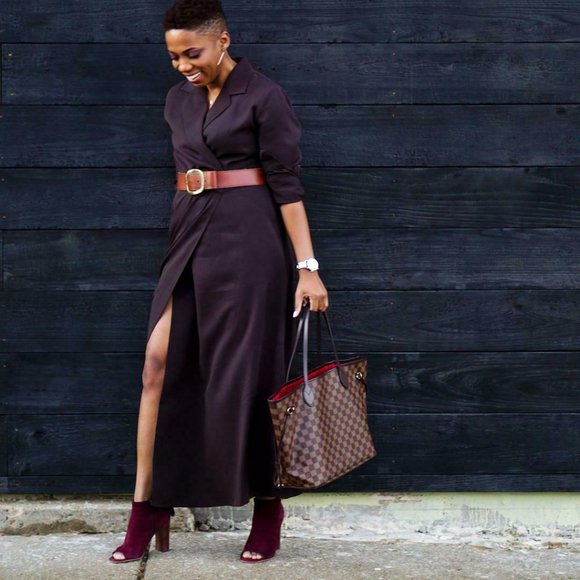 Soft Surroundings Dresses & Skirts - Soft Surroundings Quintessa Tencel Maxi Dress Brown Size PM Medium Petite H12691